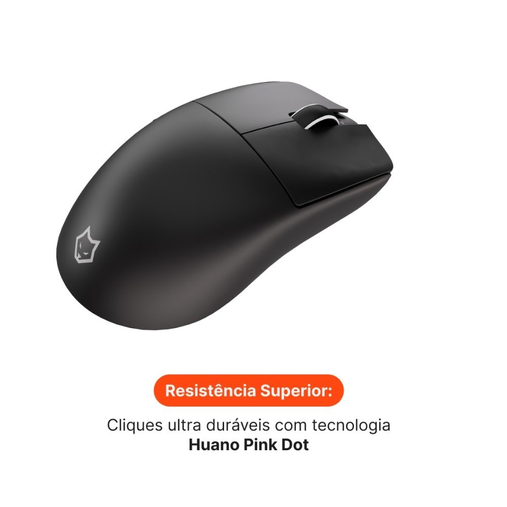 Base do Mouse Husky Cold Blood com Sensor PixArt 3950 e Skates de PTFE