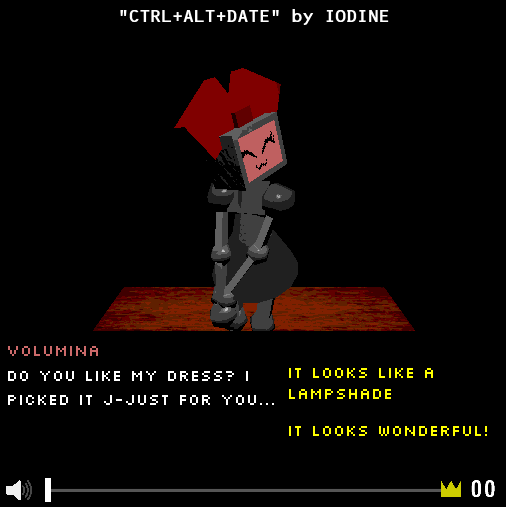 Volume.art - Minigame de namoro e escolhas bizarras